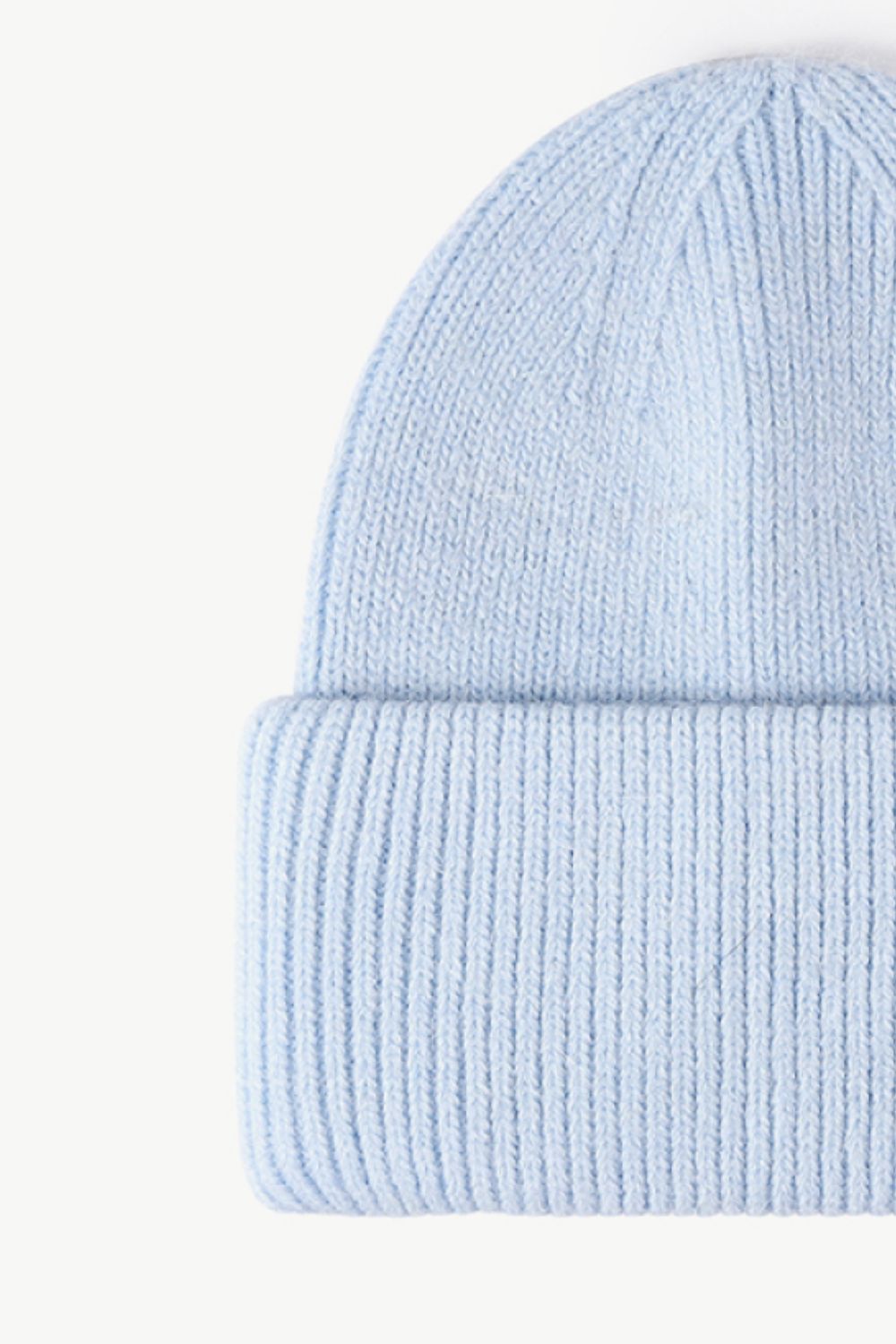 Beanie - M Emblem Rib-Knit Cuff