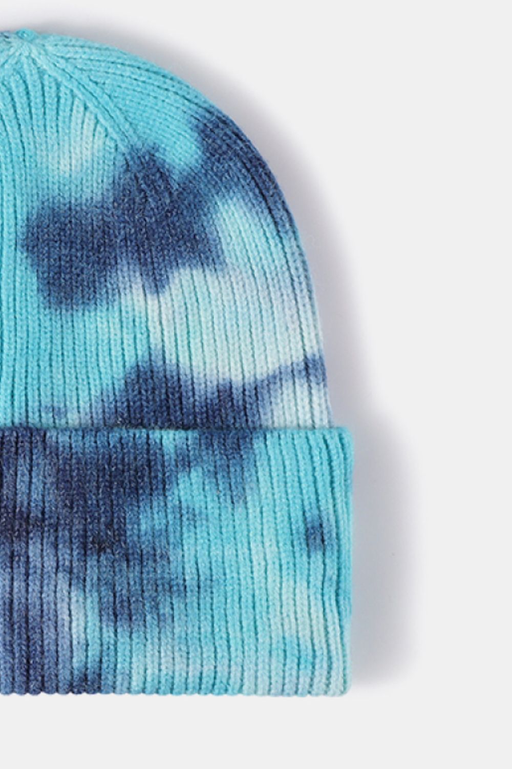 Beanie - Tie-Dye Rib-Knit Cuff