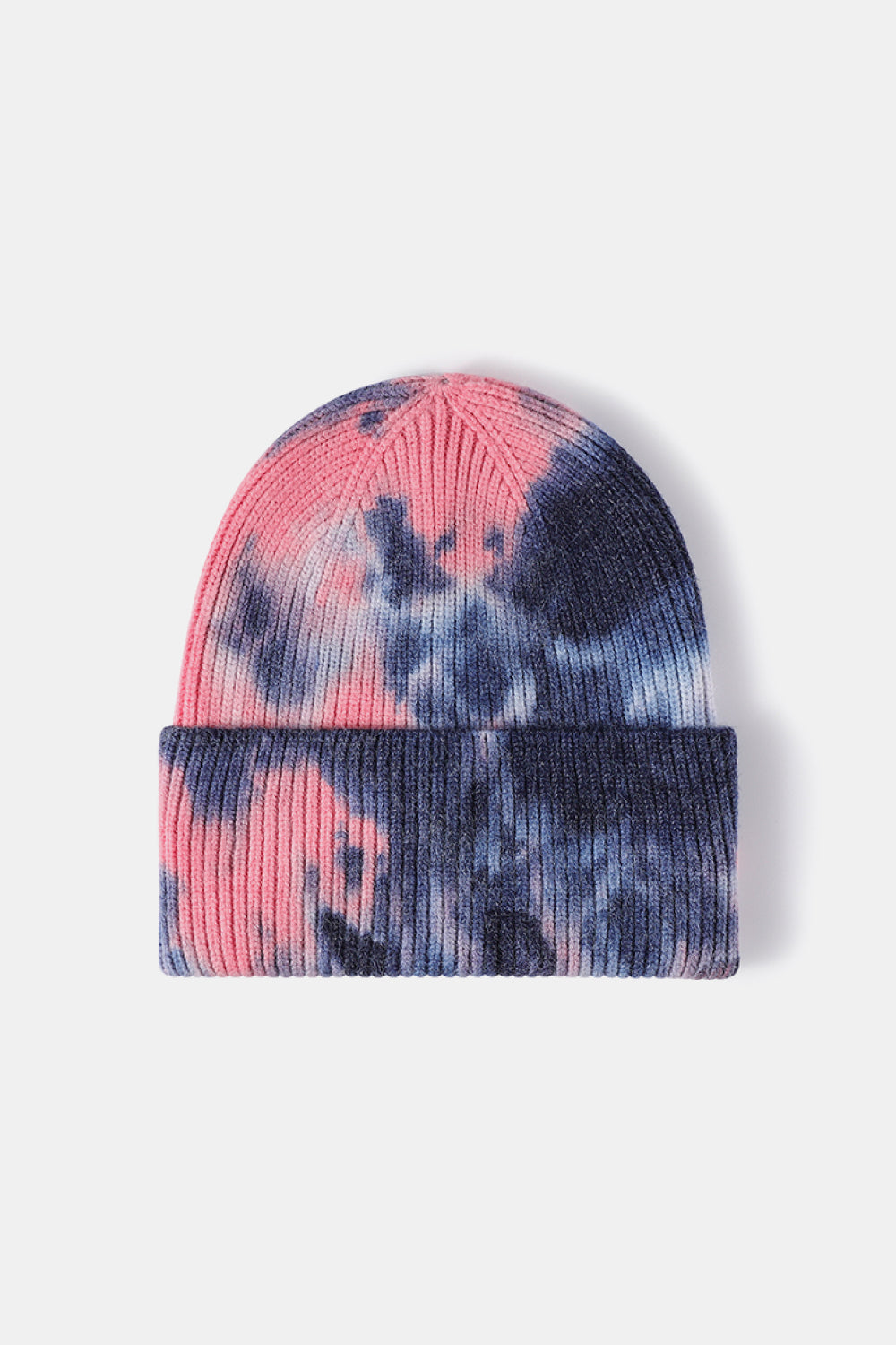 Beanie - Tie-Dye Rib-Knit Cuff