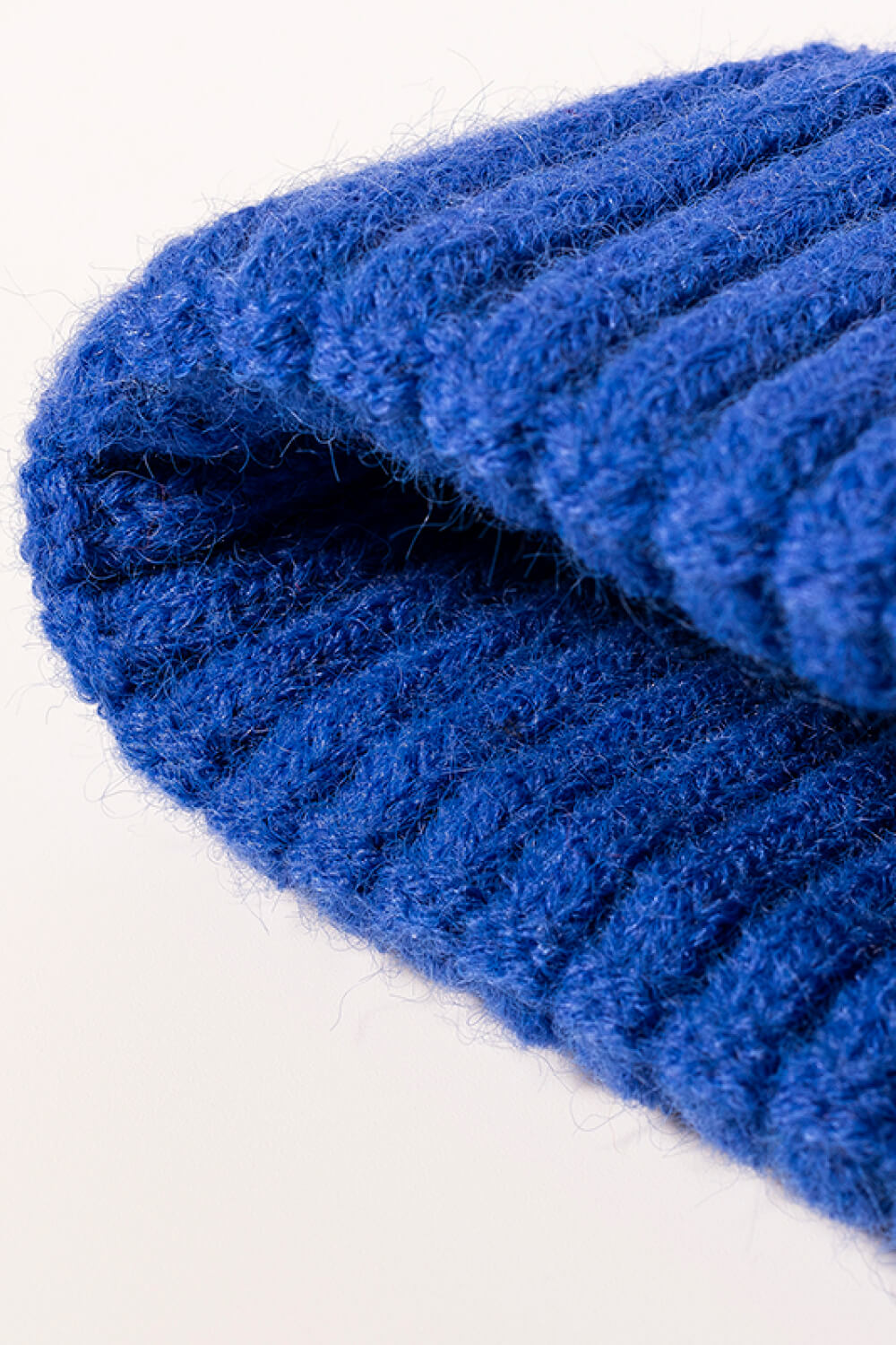 Beanie - Solid Color Rib-Knit Cuff