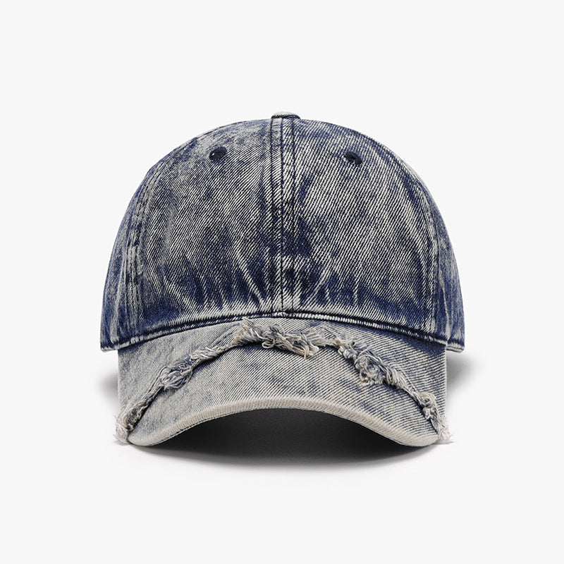 Baseball Cap - Distressed Denim Cap