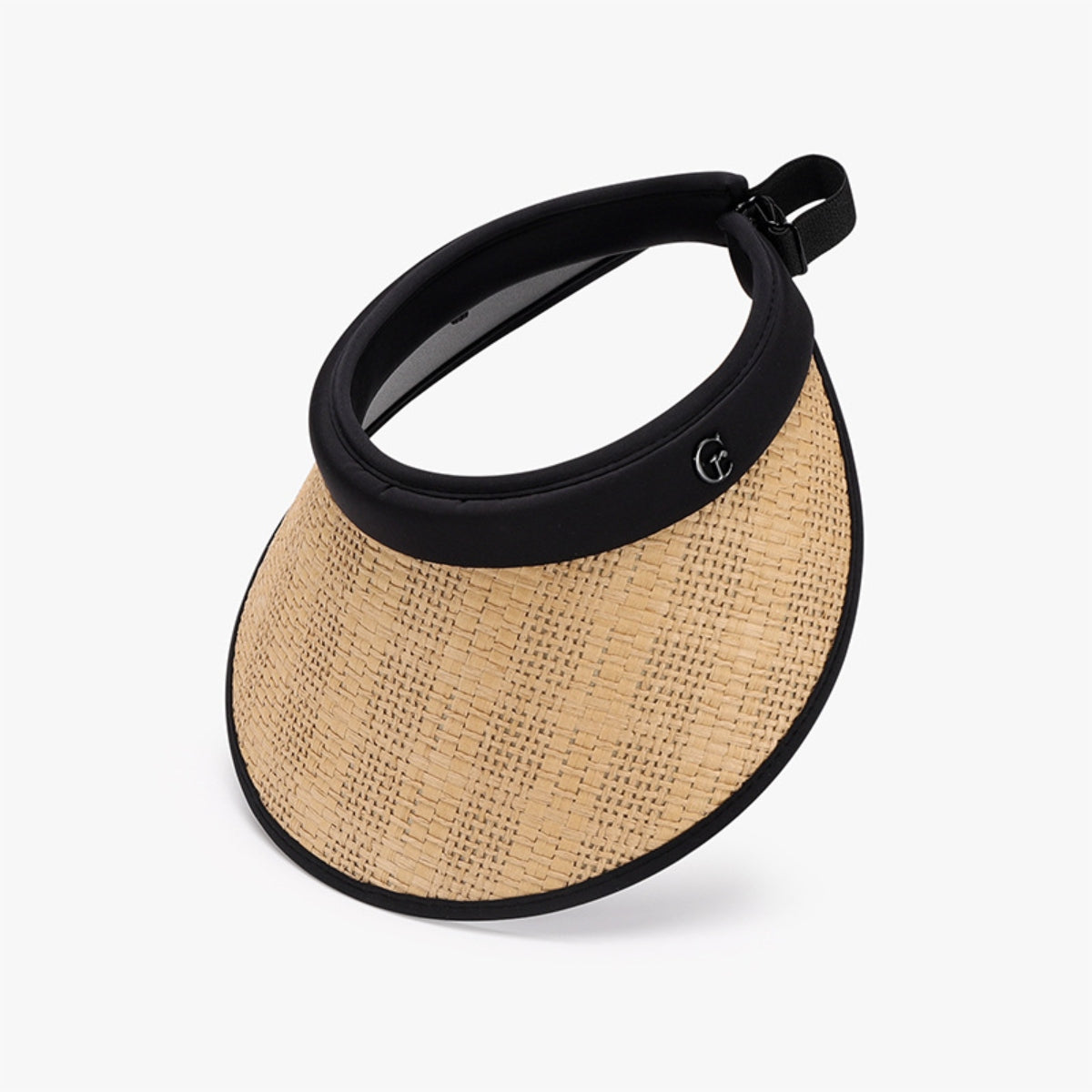 Visor- Sun Hat Cross Hatch Weave Adjustable