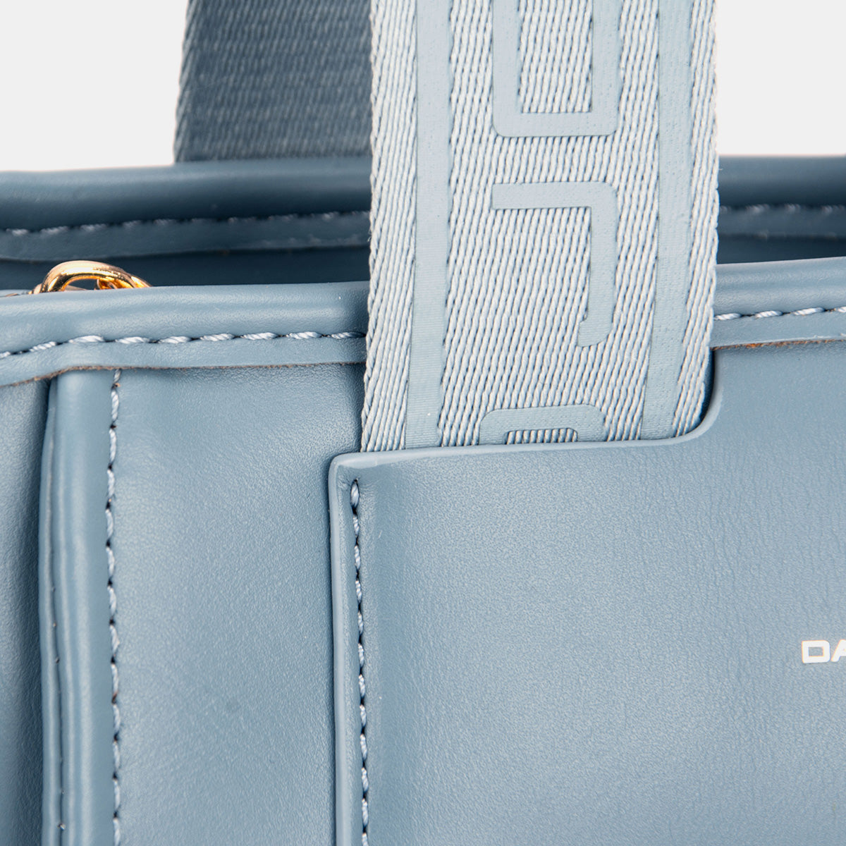 Designer Handbag with Embossed Handles