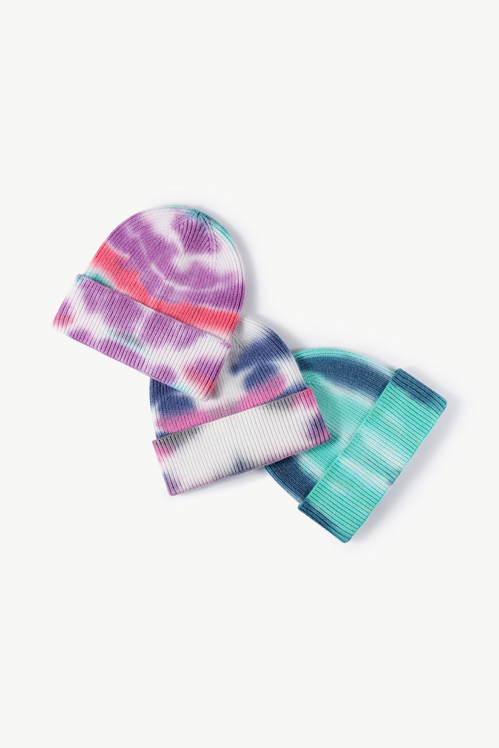 Beanie - Tie-Dye Knit Cuff