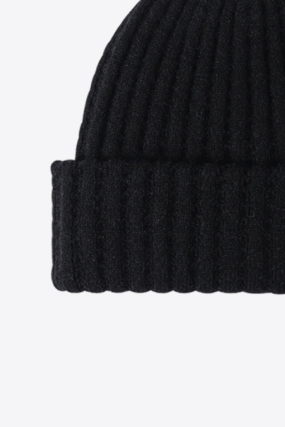 Beanie - Solid Color Wide Rib Knit