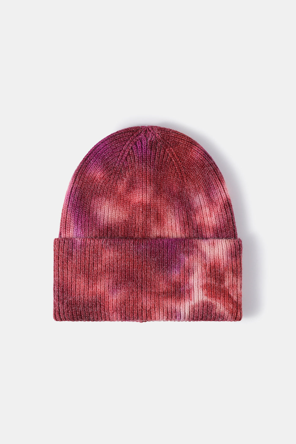 Beanie - Tie-Dye Rib-Knit Cuff