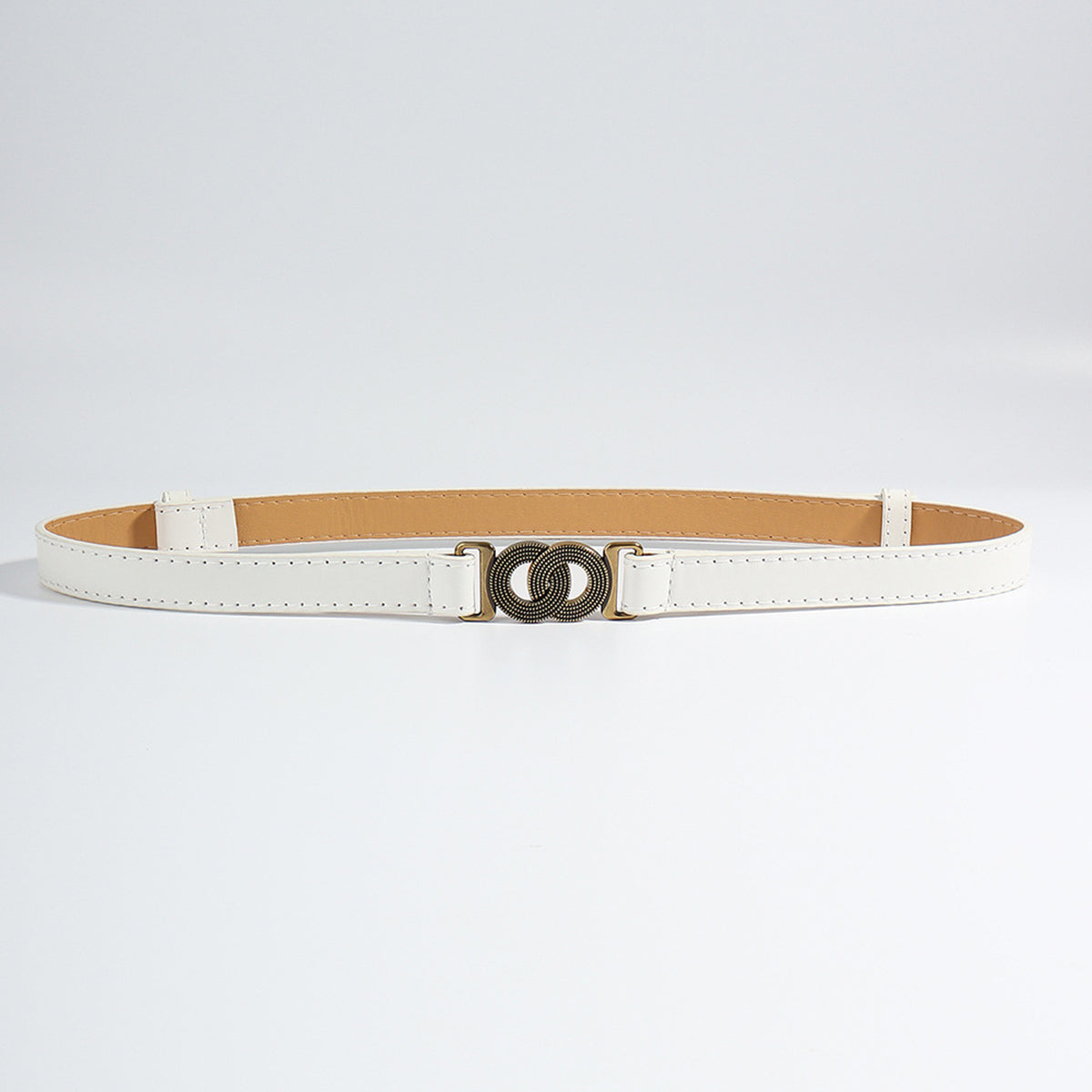 Belt - Slim Double Loop Buckle Belt