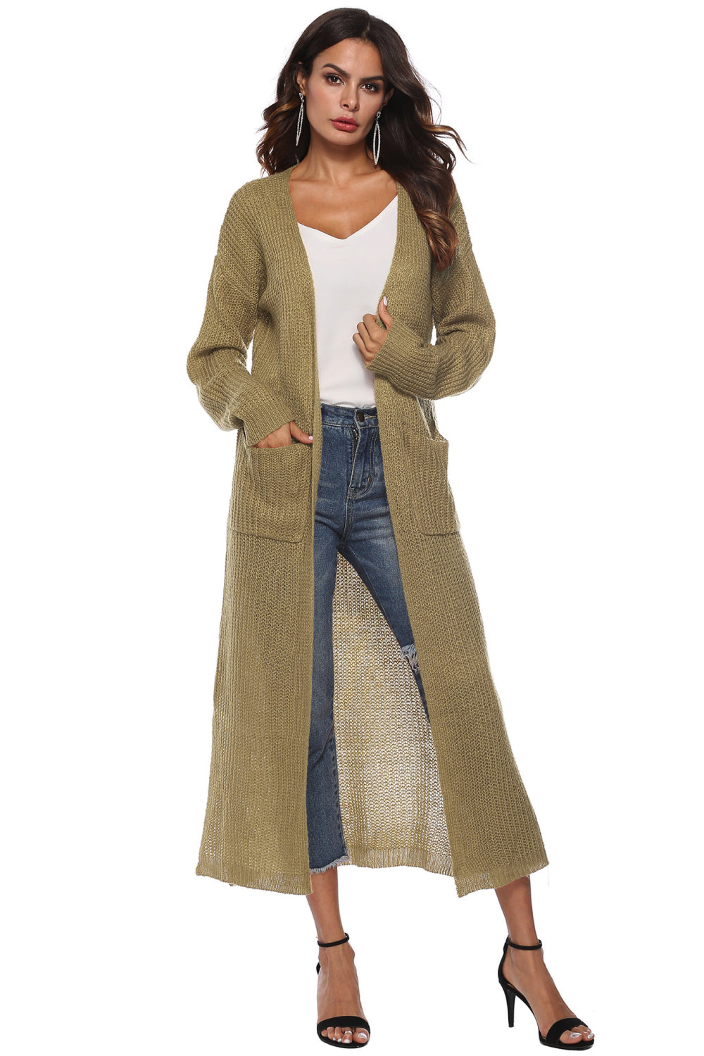 Long Sleeve Open Front Cardigan