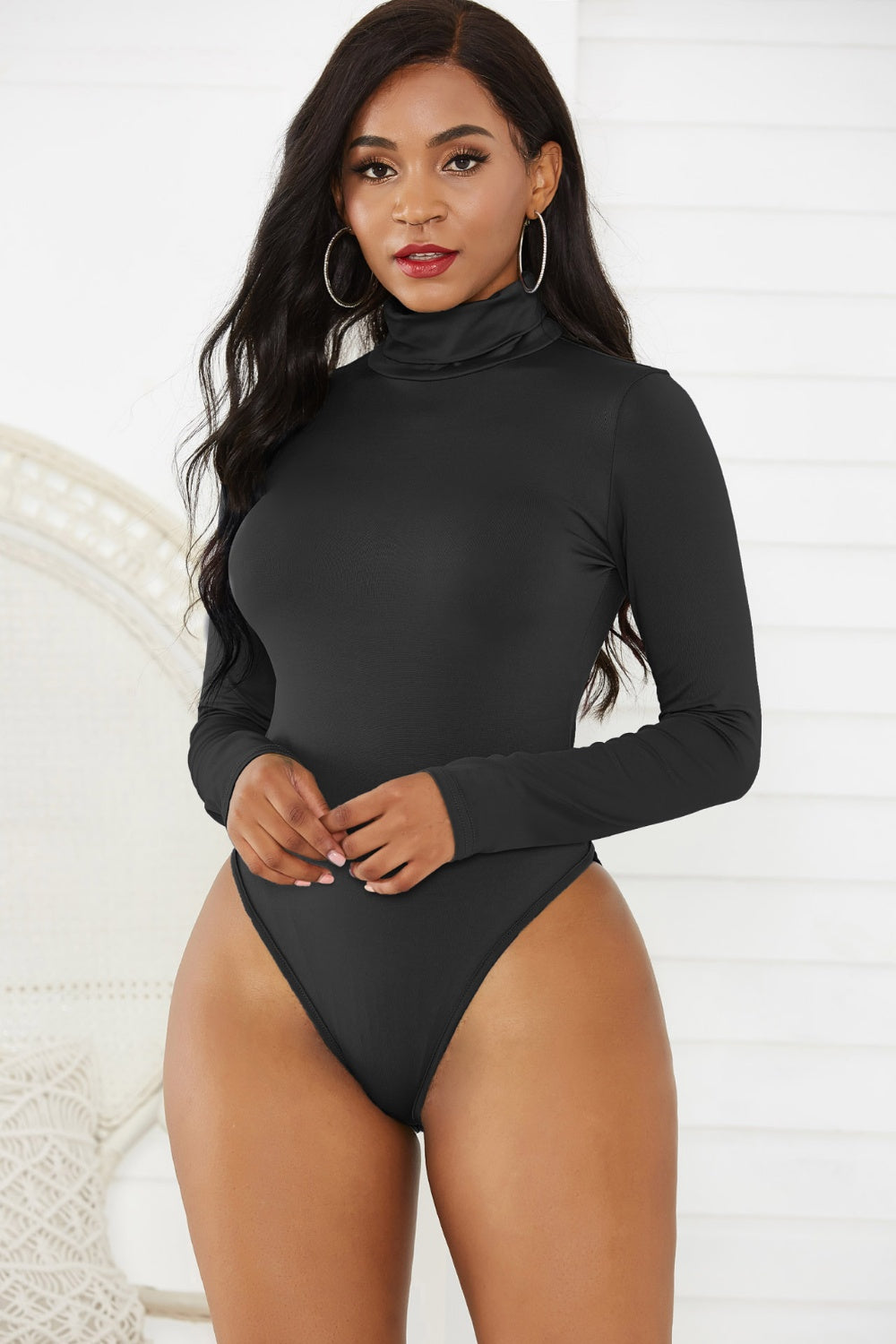 Bodysuit - Turtleneck Long Sleeve