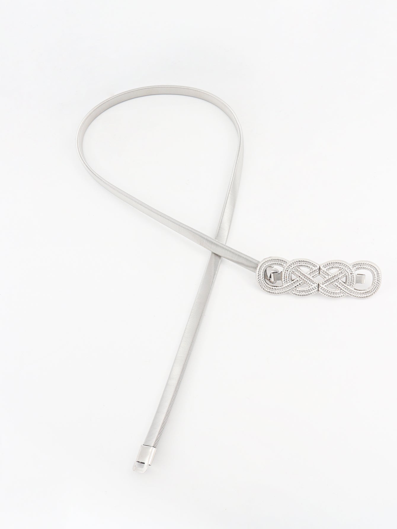 Belt - Stretch Metallic Dbl Infinity Knot