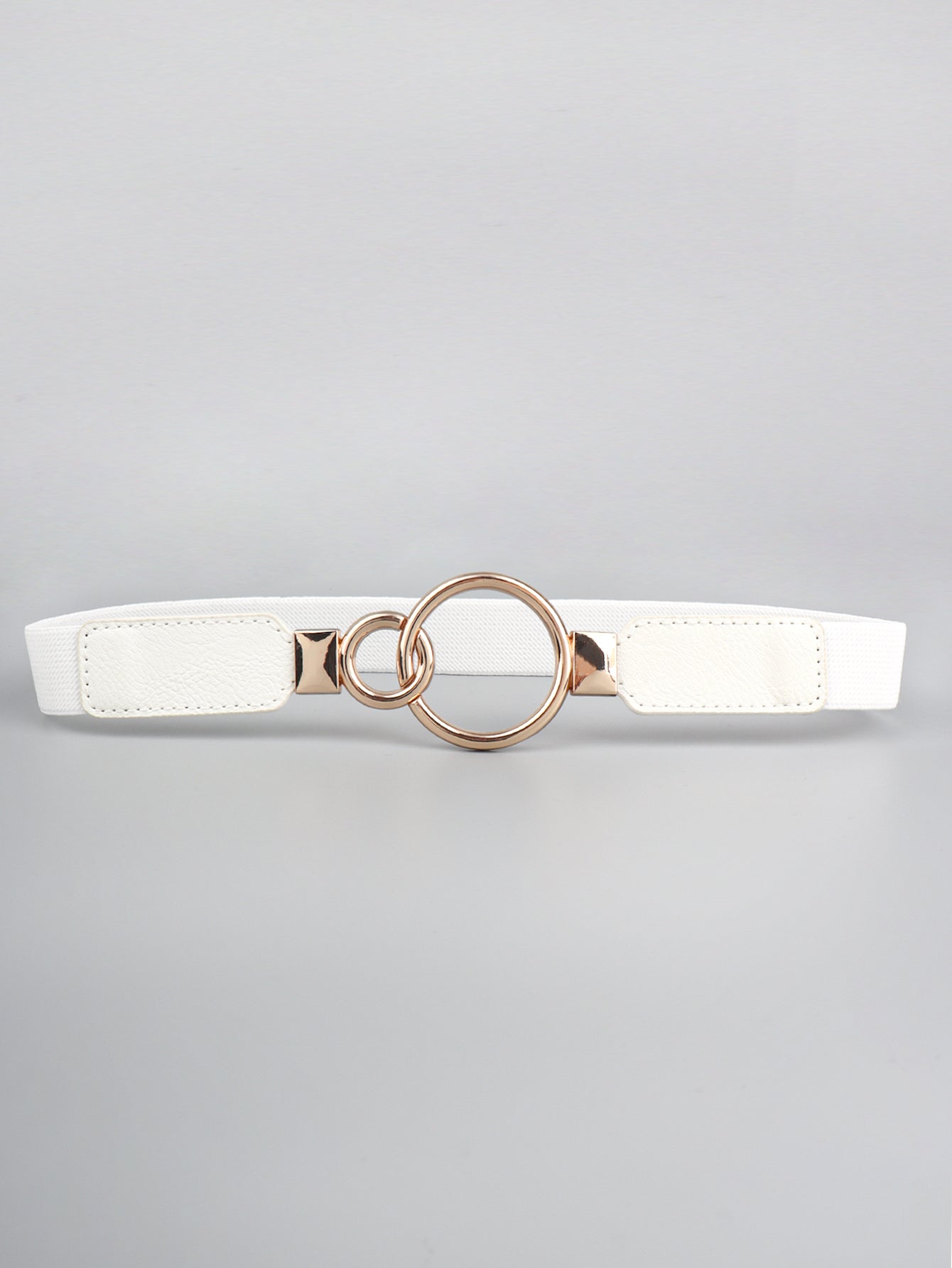 Belt - Solid Elastic Double-Ring Buckle