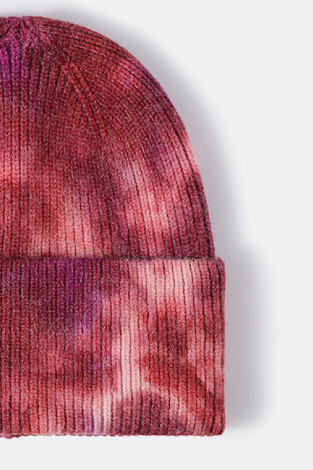 Beanie - Tie-Dye Rib-Knit Cuff