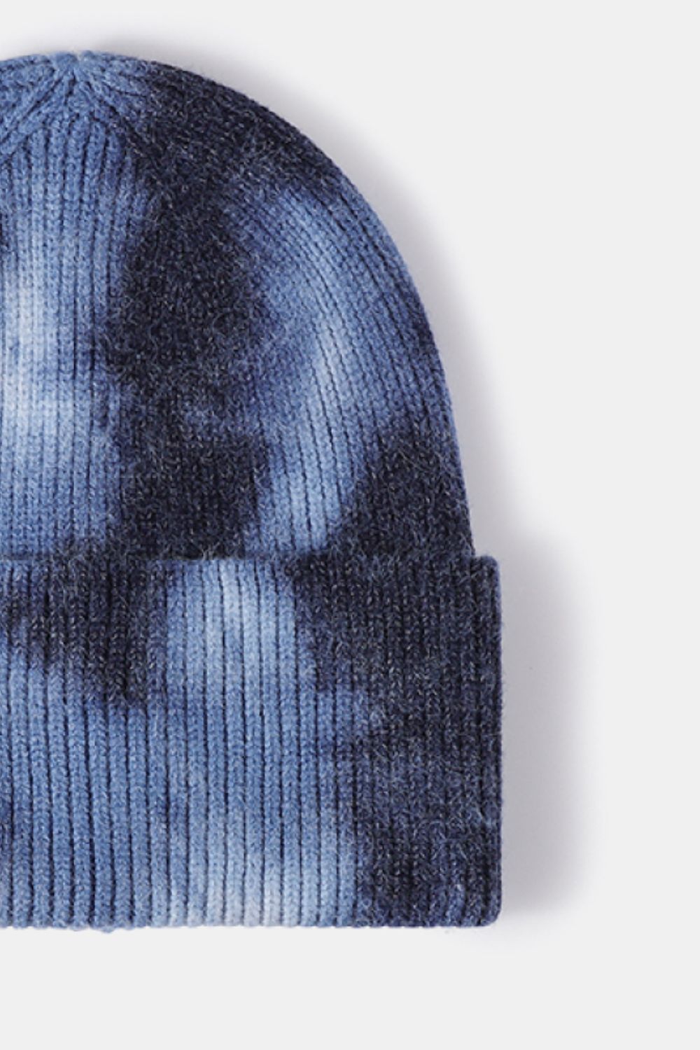 Beanie - Tie-Dye Rib-Knit Cuff