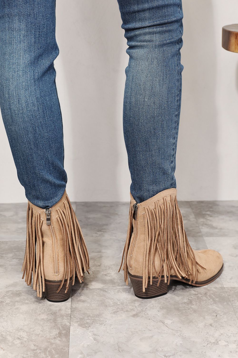 Ankle Boots - Fringe Cowboy Western