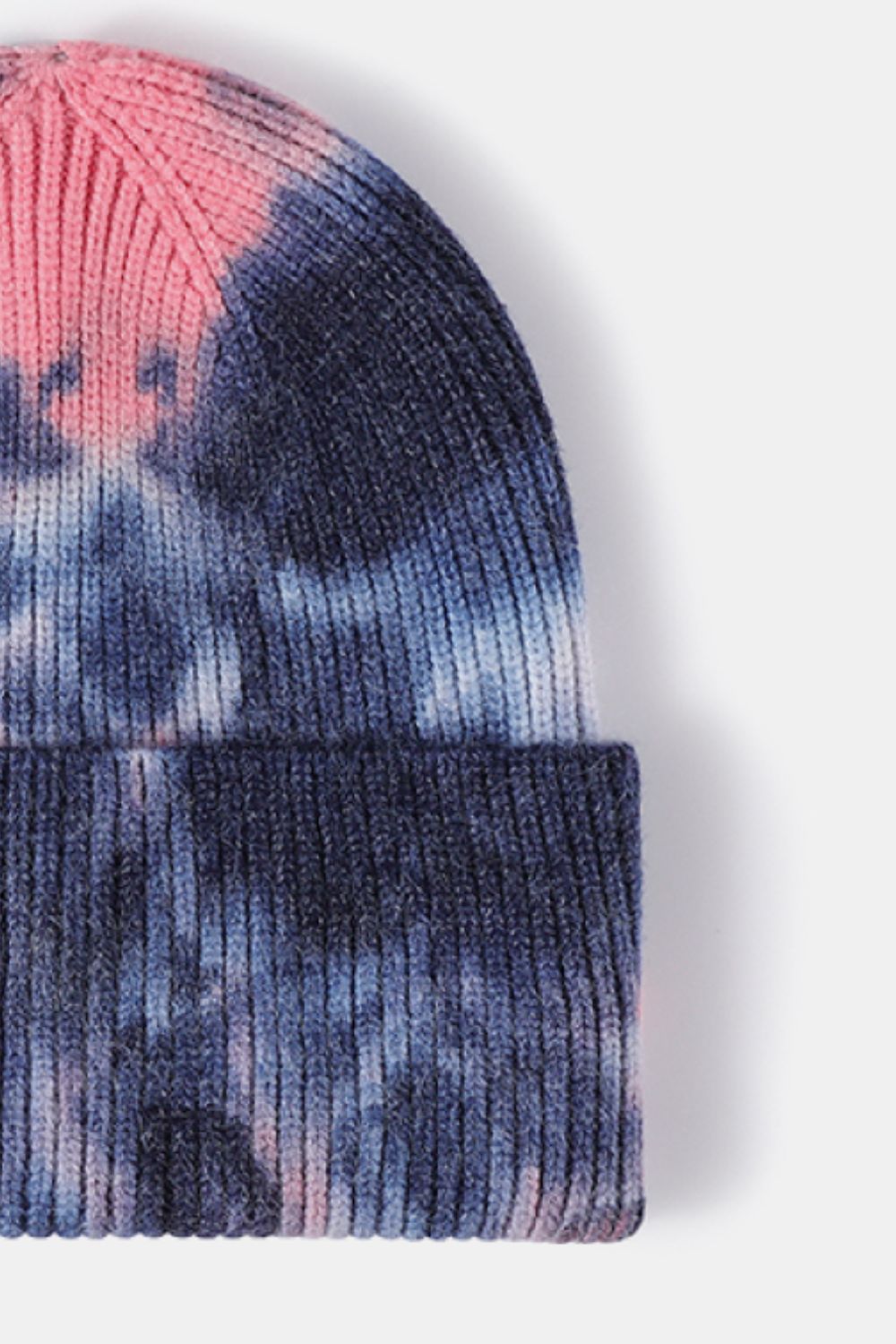 Beanie - Tie-Dye Rib-Knit Cuff