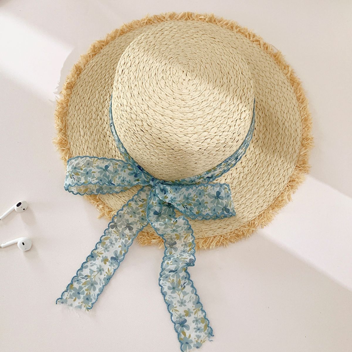 Capri Boater - Raffia Straw Braid