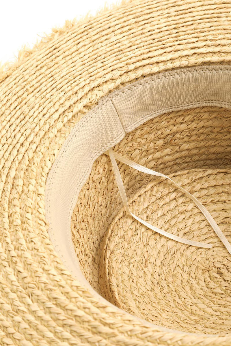 Cowboy Hat - Raw Hem Fringe Weave