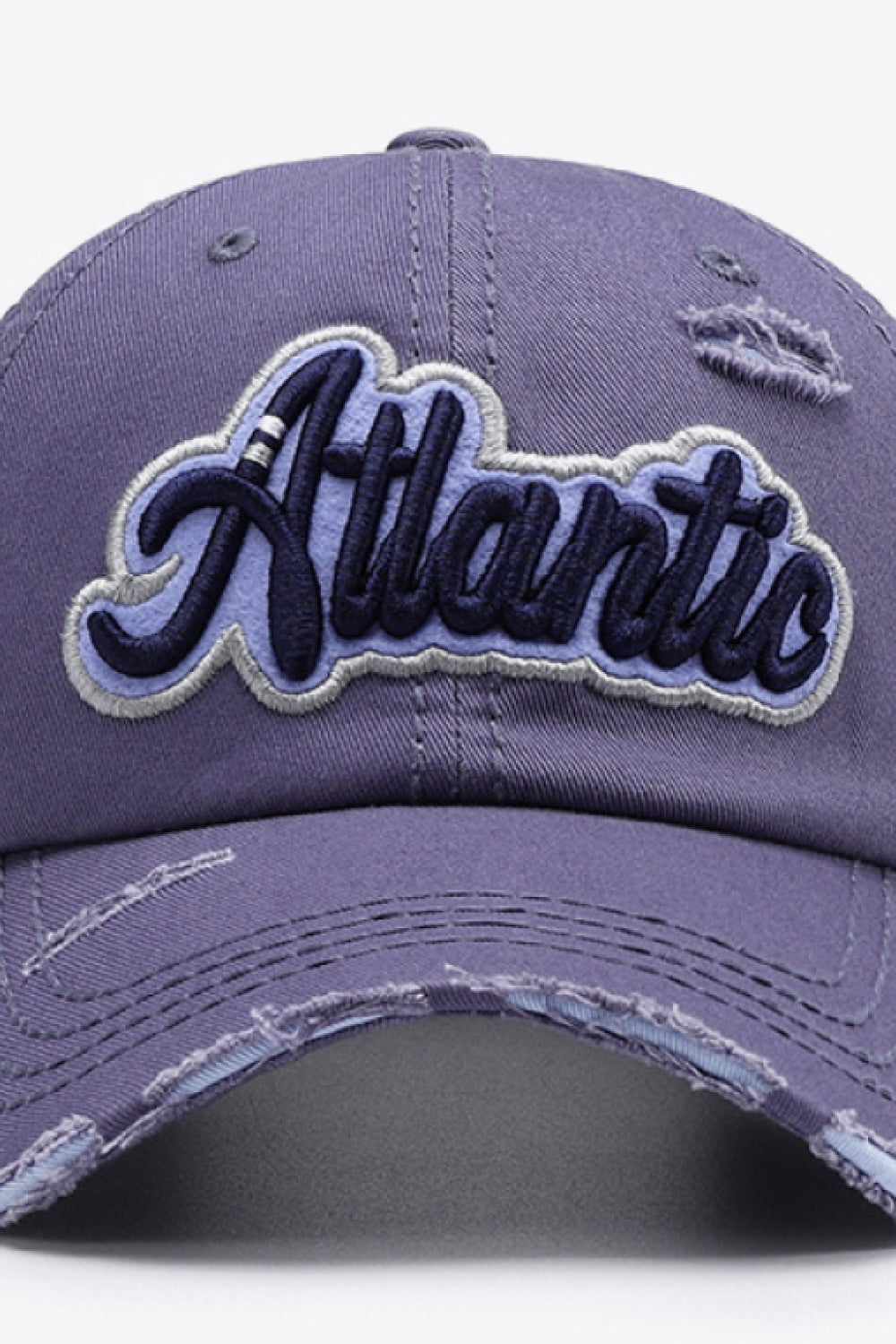 Baseball Cap - Distressed Denim Cap ATLANTIC