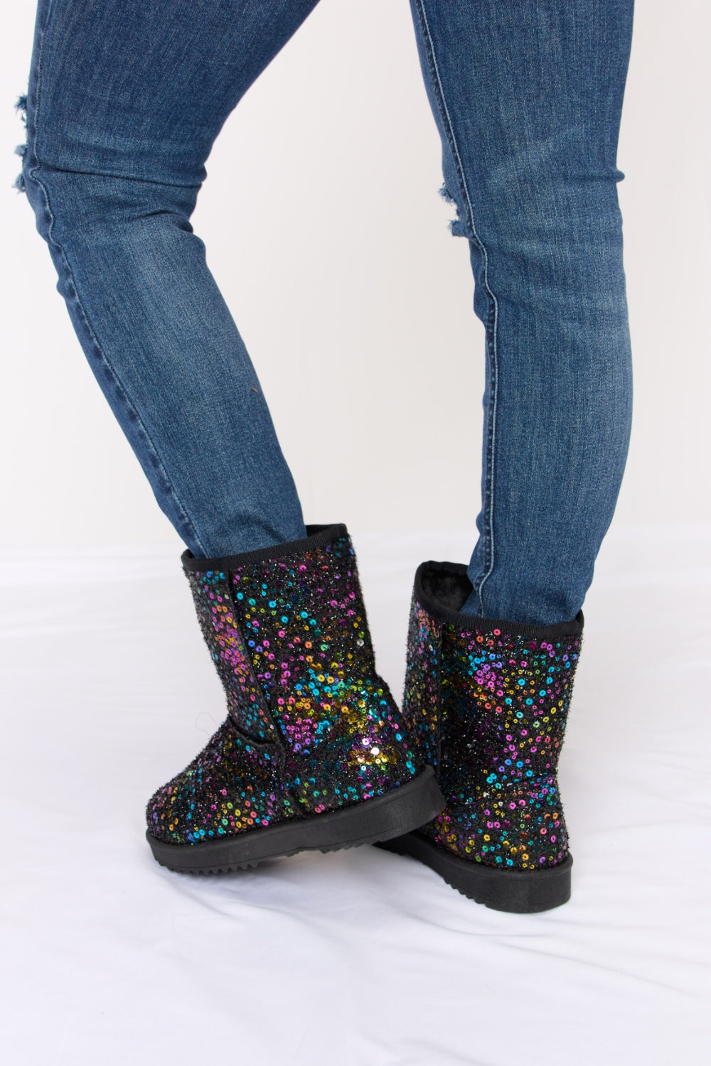 Flat Boots - Forever Link Sequin