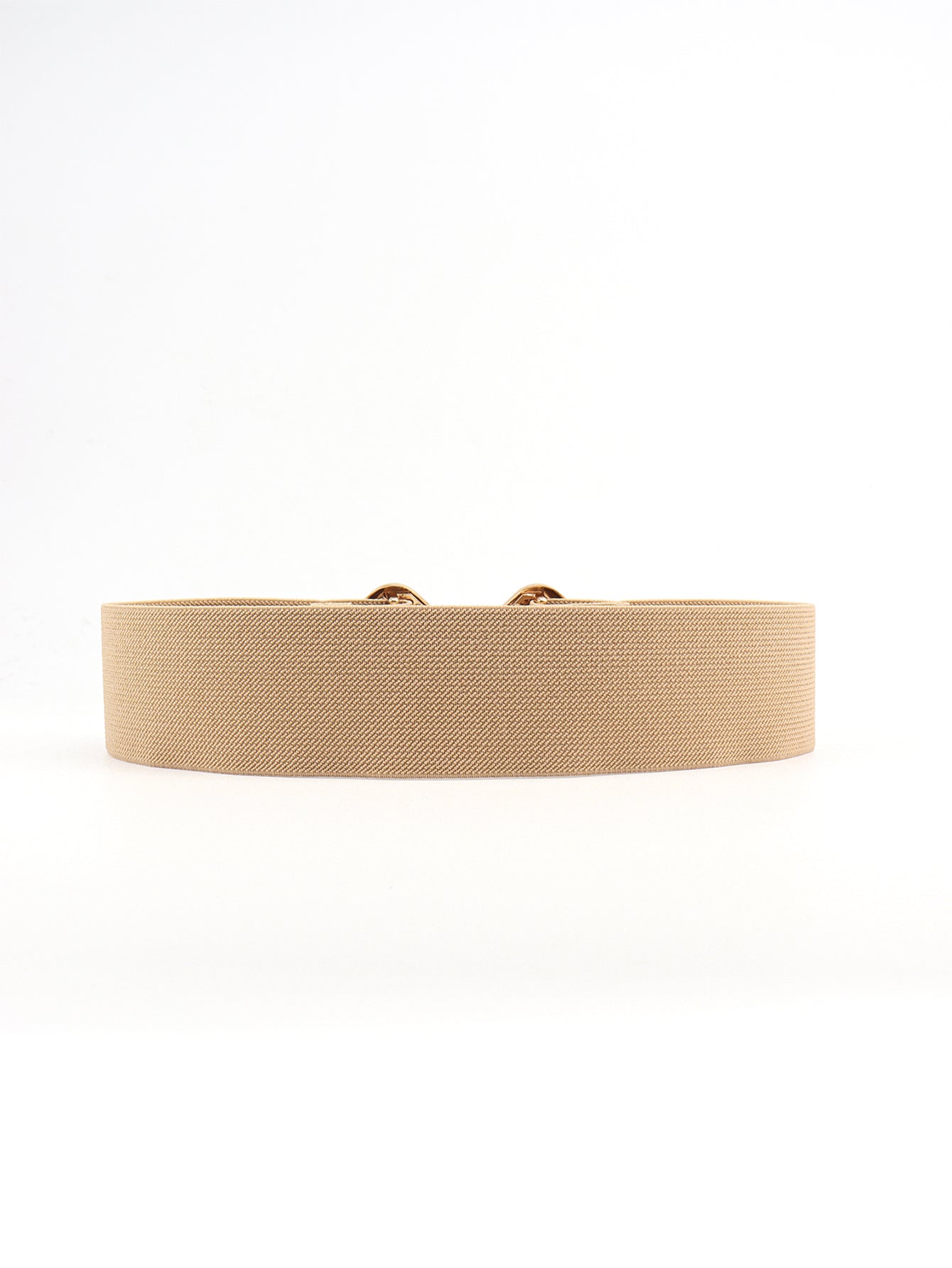 Belt - Wide Elastic w/ Geometric Buckle