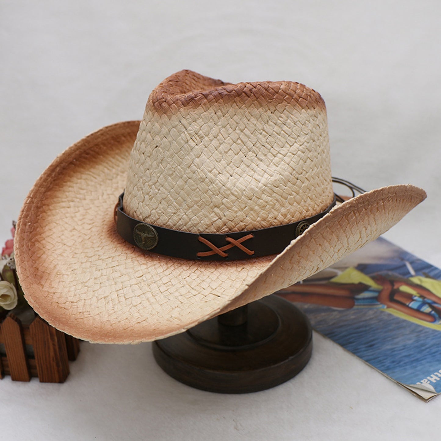 Cowboy Hat - Papyrus Style Wide Brim