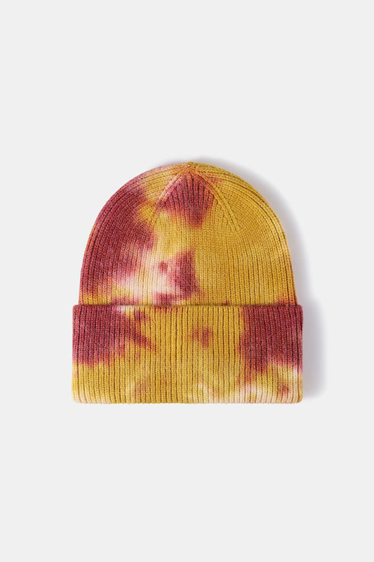 Beanie - Tie-Dye Rib-Knit Cuff