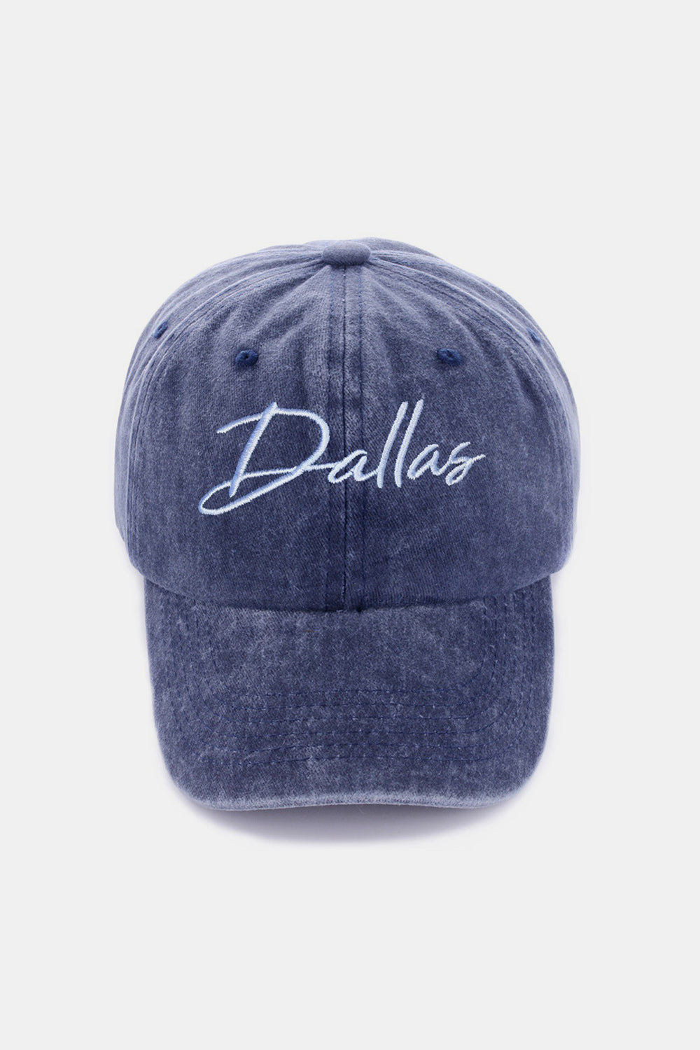 Baseball Cap - Zenana-Washed Embroidered DALLAS