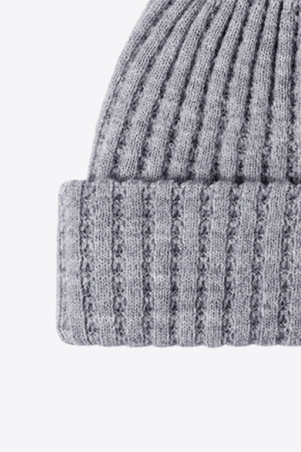 Beanie - Solid Color Wide Rib Knit