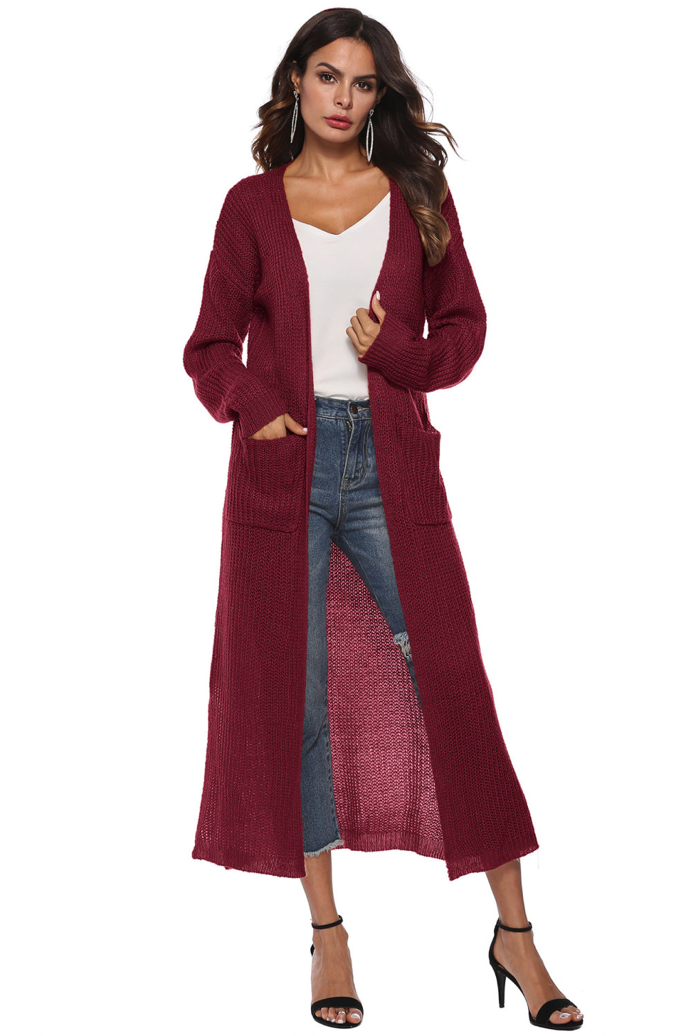 Long Sleeve Open Front Cardigan