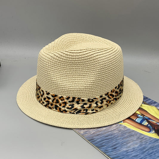 Fedora - Teardrop Short-Brim Jute Cloth Band