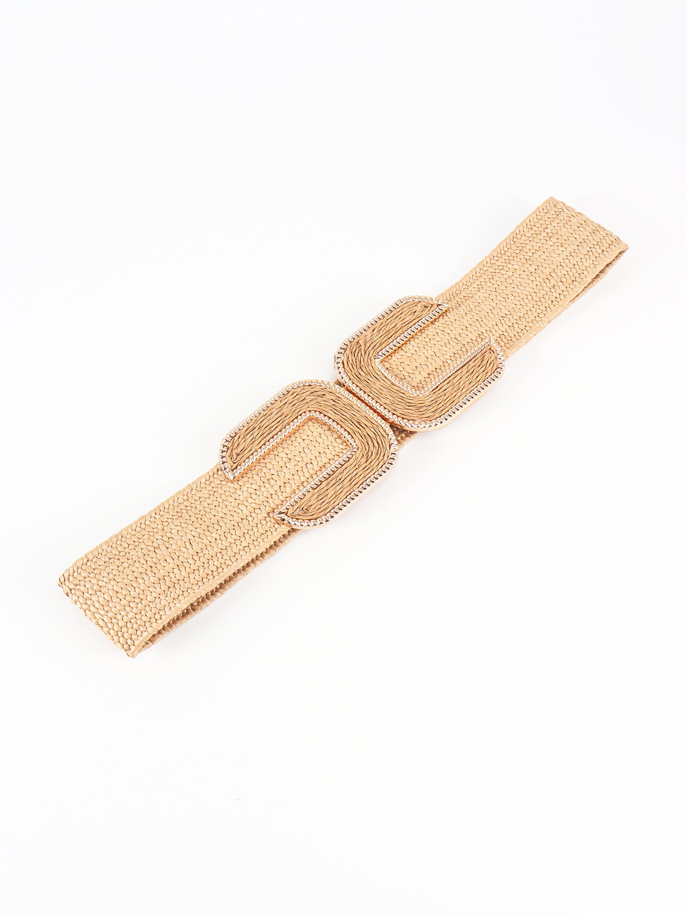 Belt - Wide Double-Buckle Weave