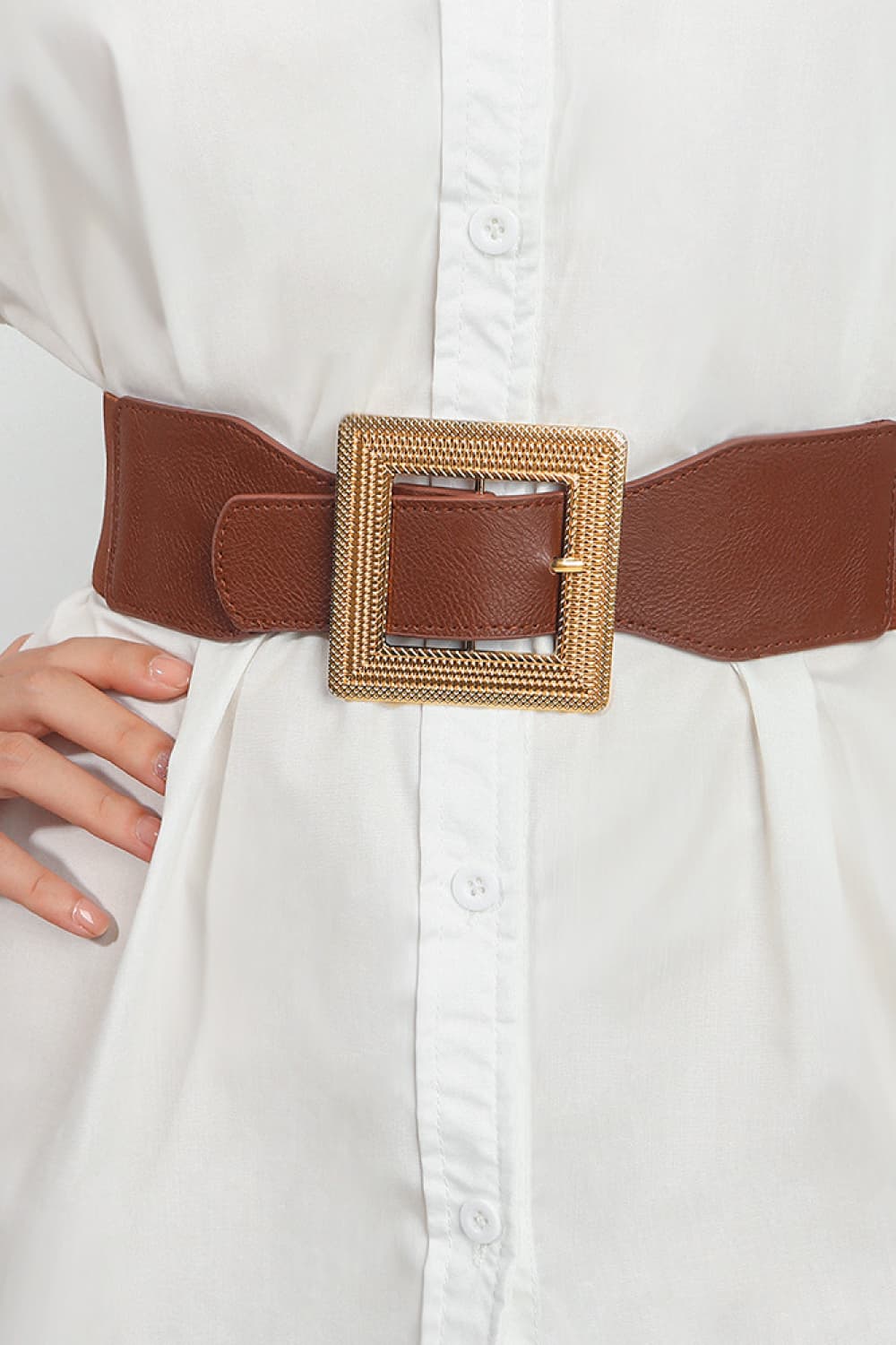 Belt - Wide w/Picture-Frame Buckle