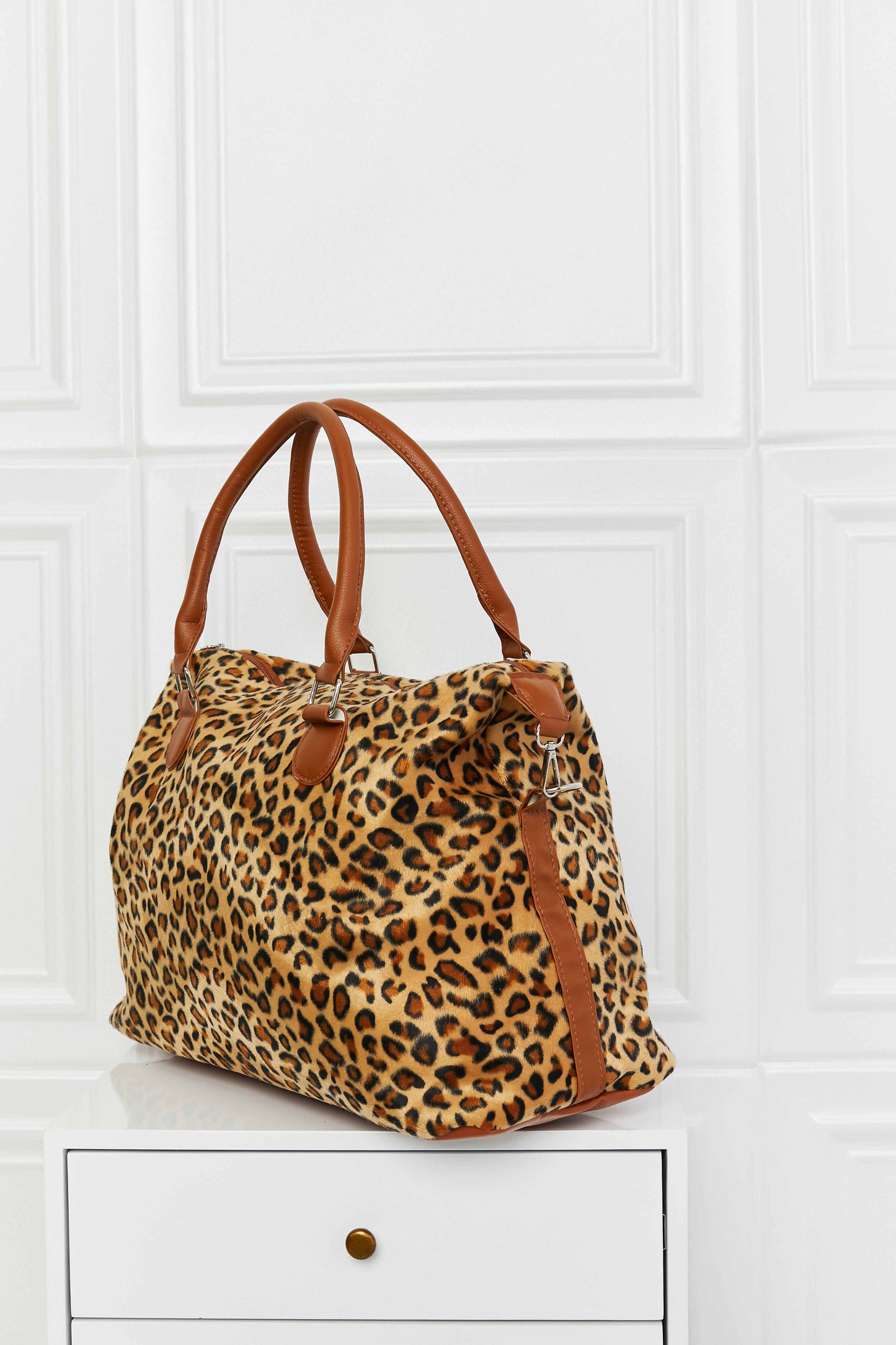 Duffle Bag - Animal Print Brushed Weekender