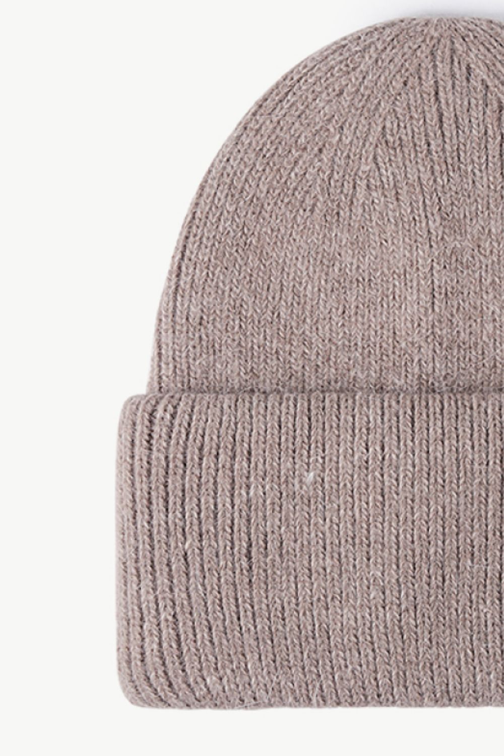 Beanie - M Emblem Rib-Knit Cuff