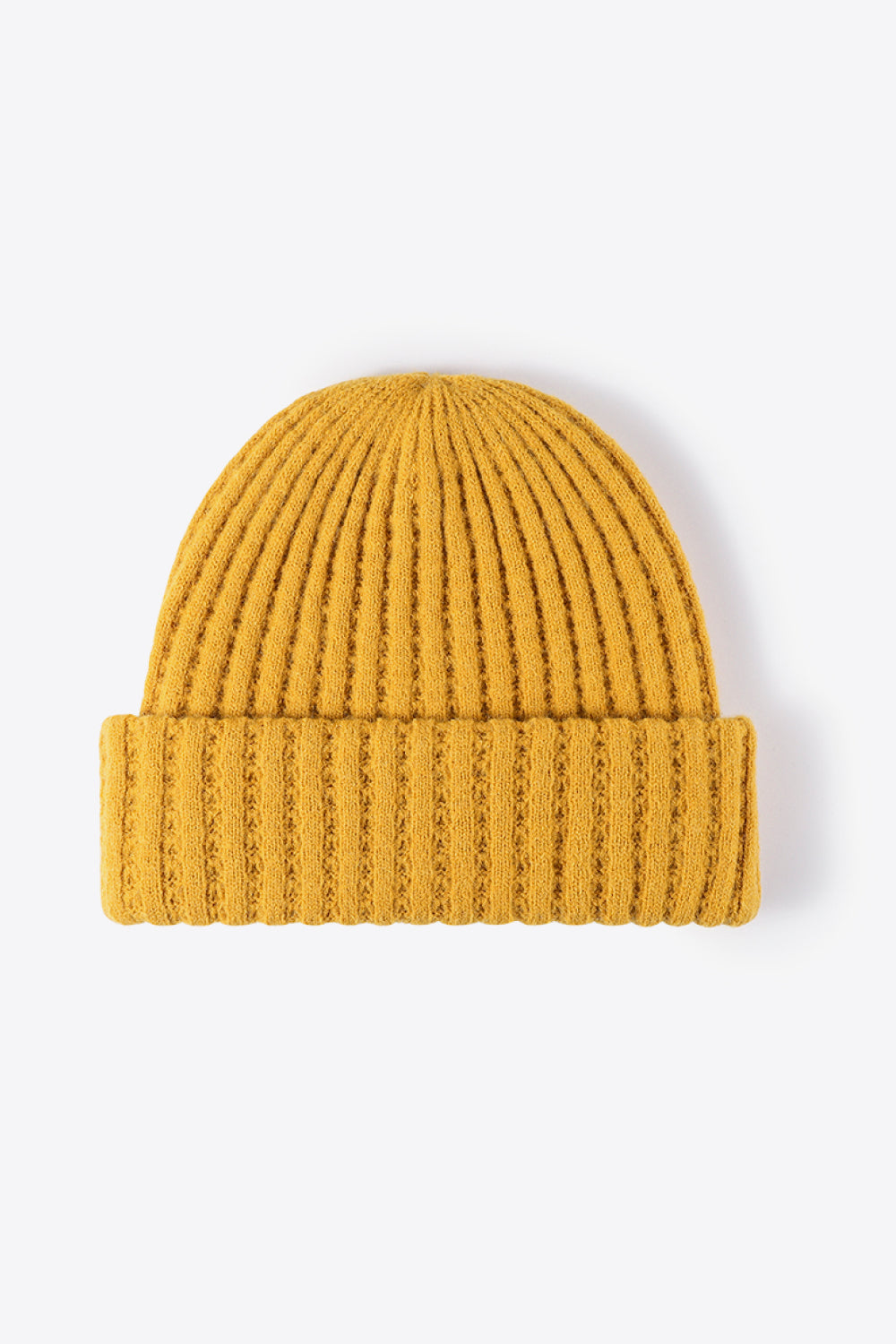 Beanie - Solid Color Wide Rib Knit