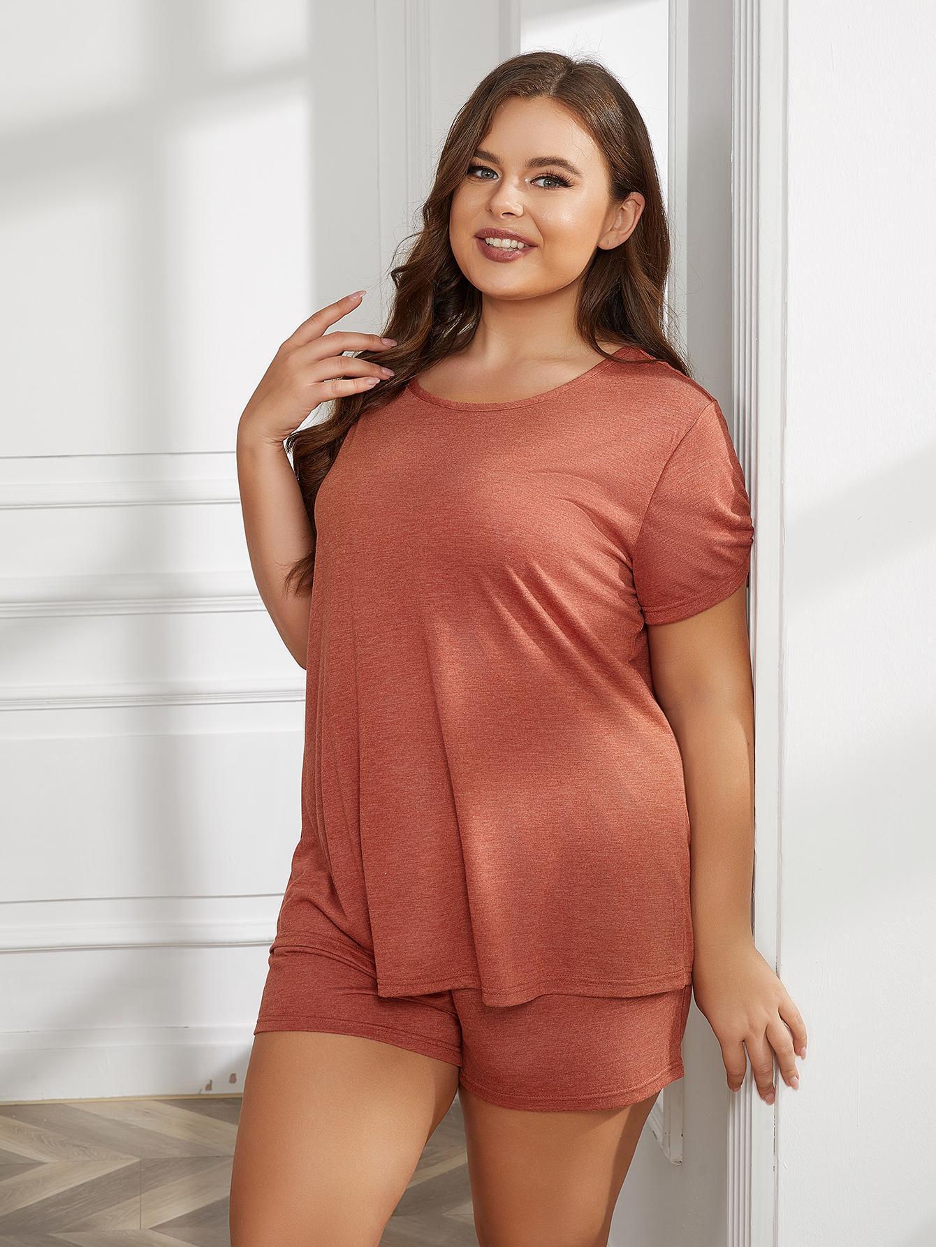 Loungewear - 2PC Plus Size Shirt & Top Set