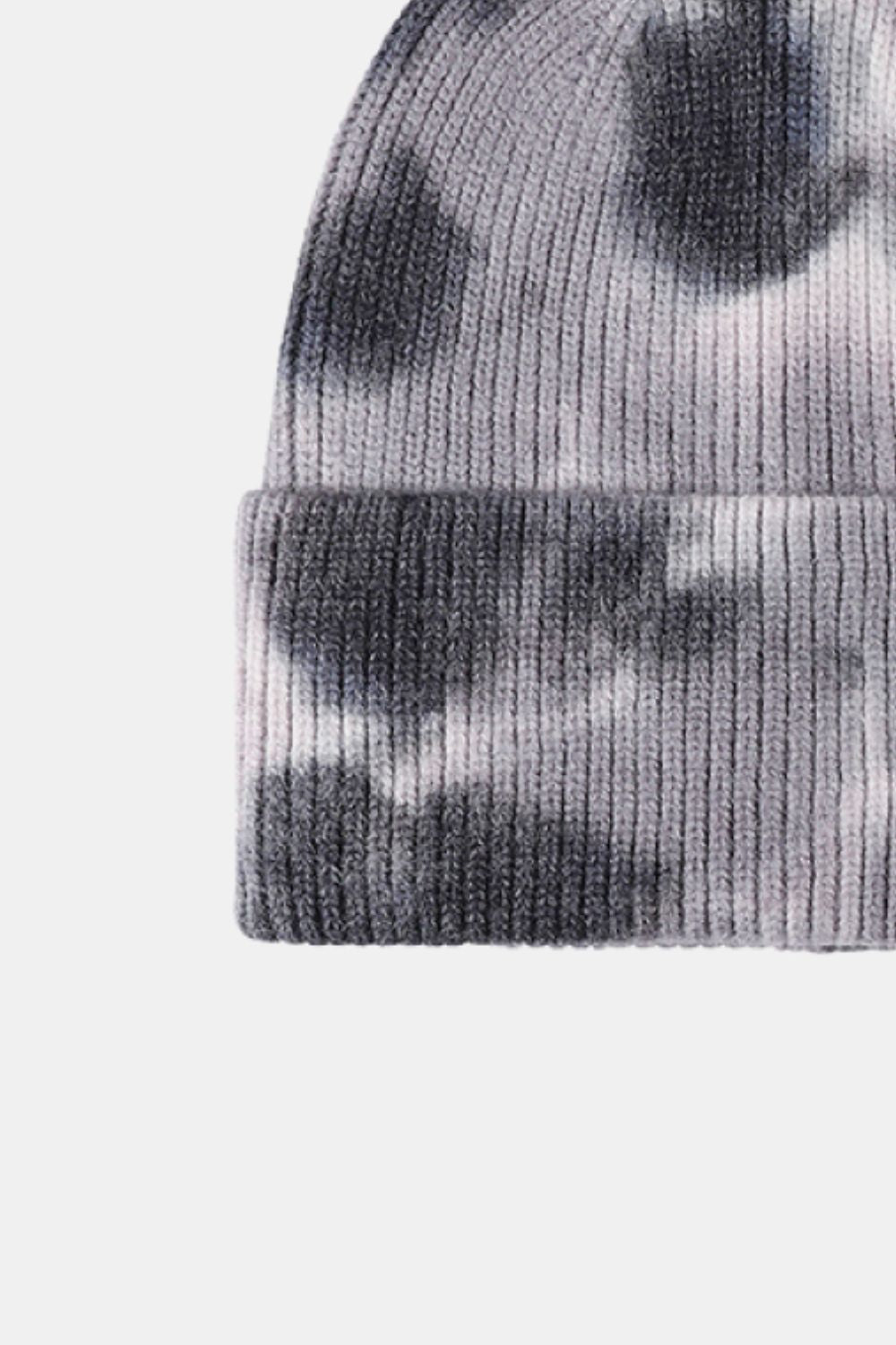 Beanie - Tie-Dye Rib-Knit Cuff