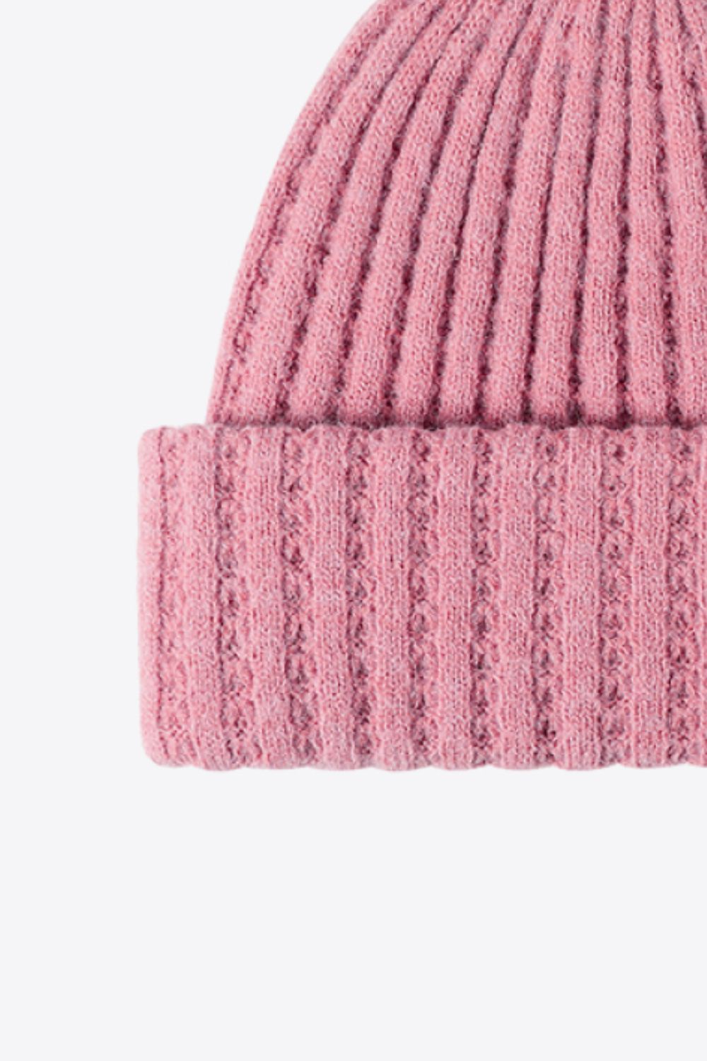 Beanie - Solid Color Wide Rib Knit