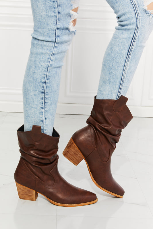 Cowboy Boots - Better in Texas Scrunch in Brown