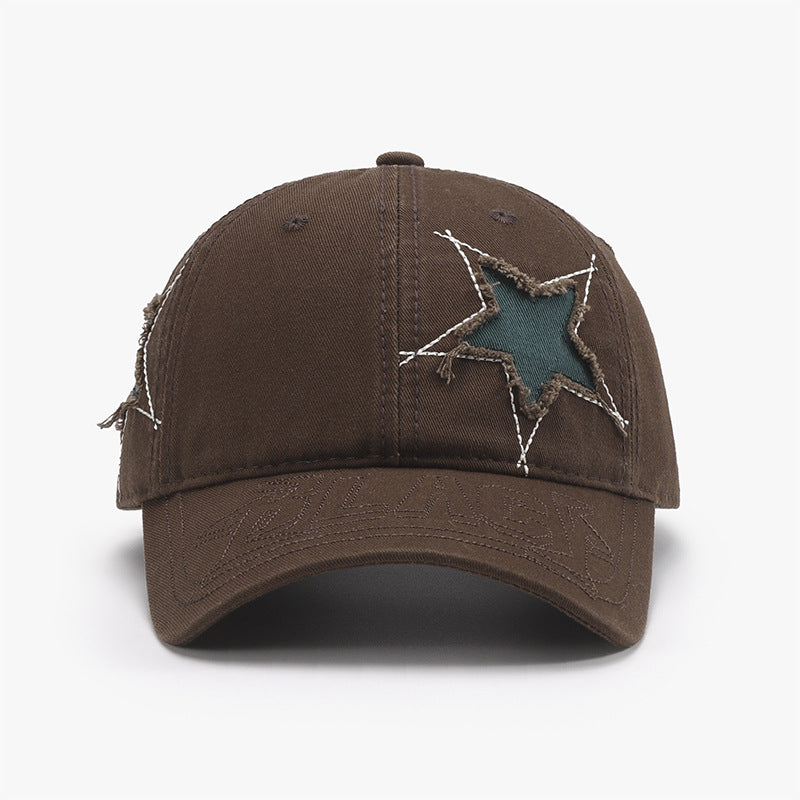 Baseball Cap - Distressed Denim Star Logo