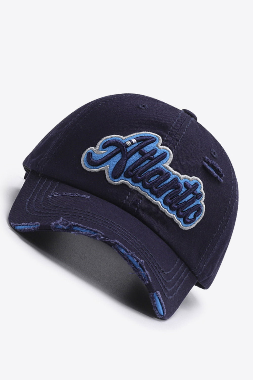 Baseball Cap - Distressed Denim Cap ATLANTIC