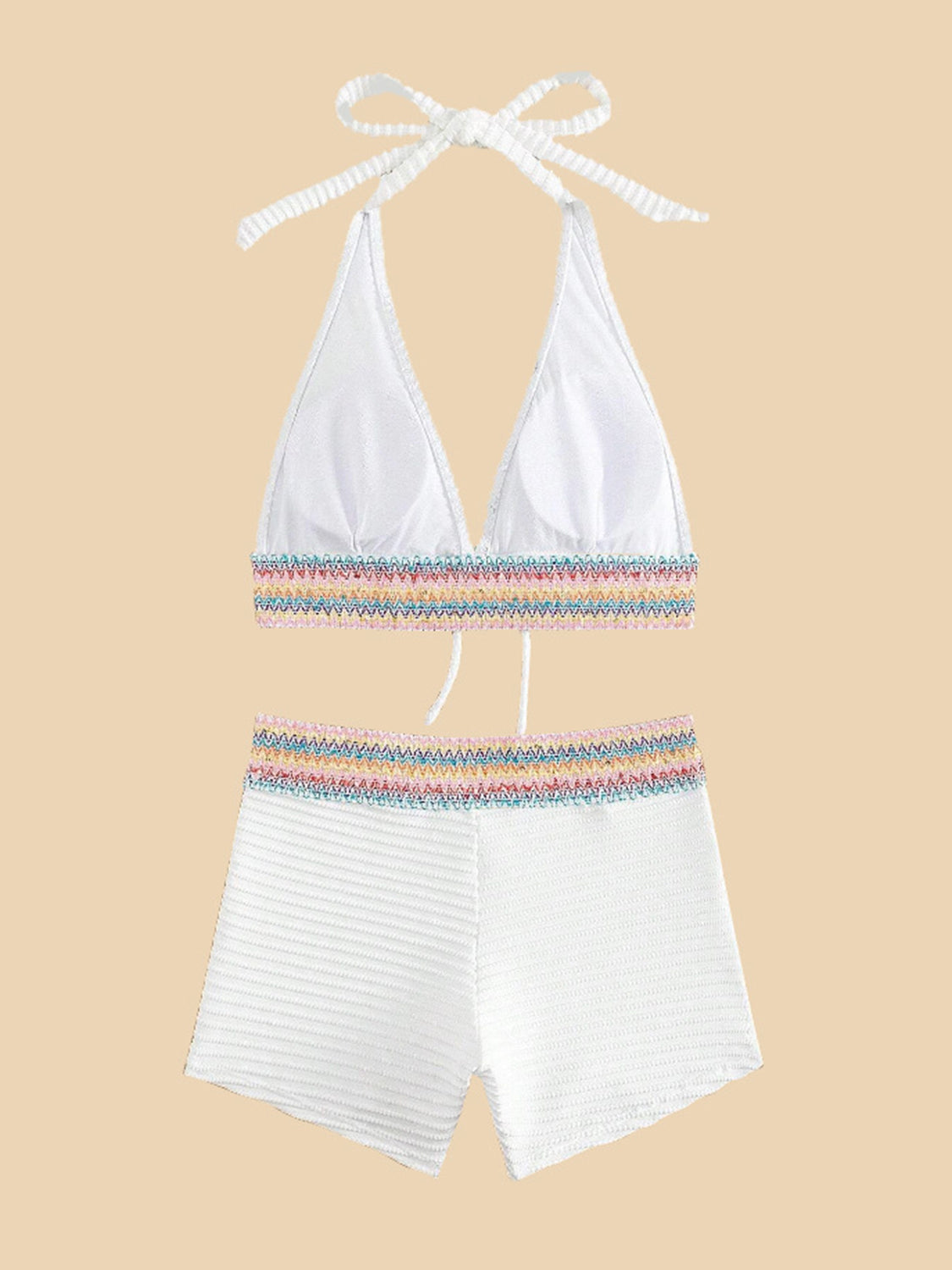 Backless Halter 2-Piece Swim Set