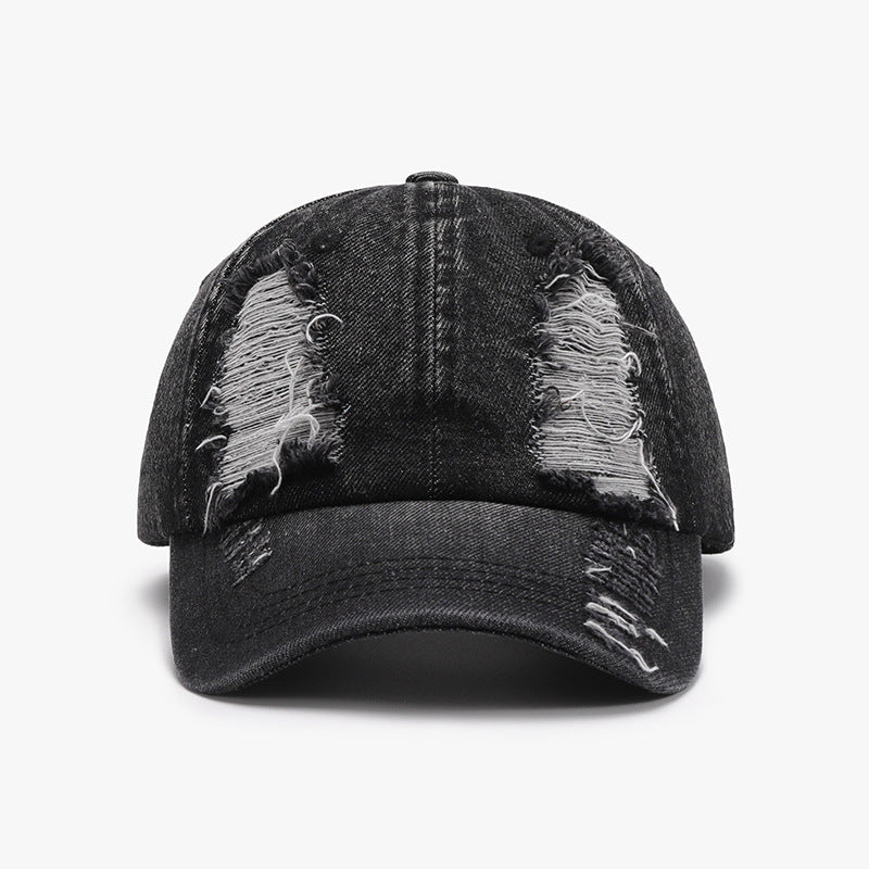 Baseball Cap - Distressed Denim Cap