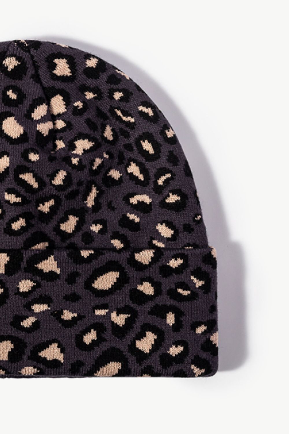 Beanie - Leopard Pattern Cuff