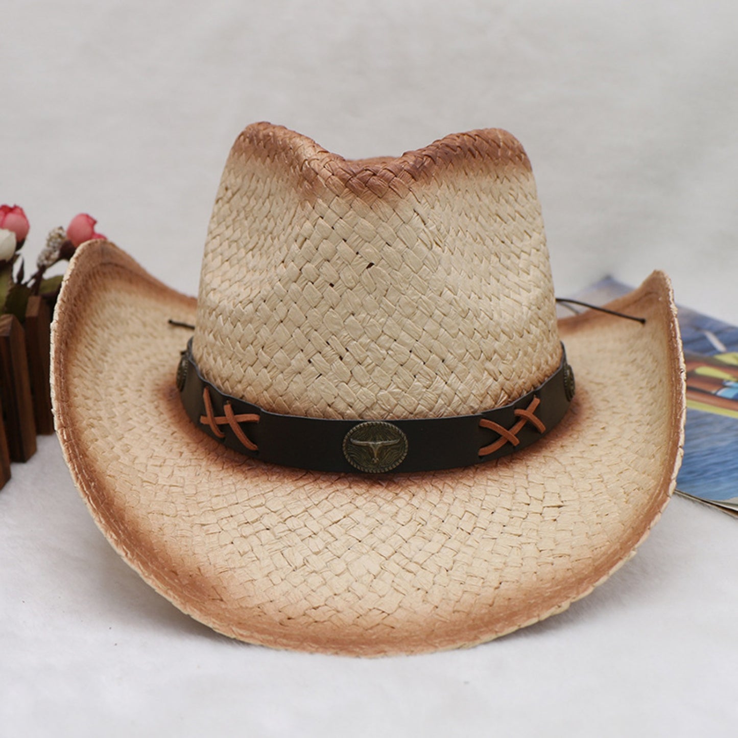 Cowboy Hat - Papyrus Style Wide Brim