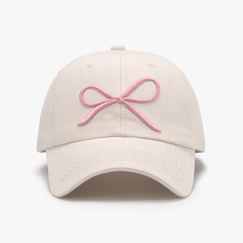 Baseball Cap - Bow Embroidered Cap