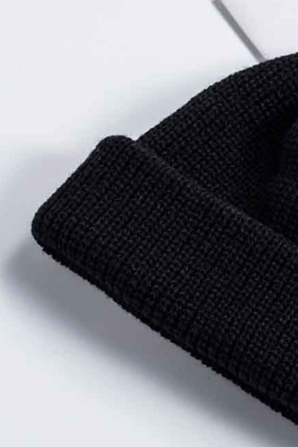 Beanie - Solid Color Rib-Knit Cuff