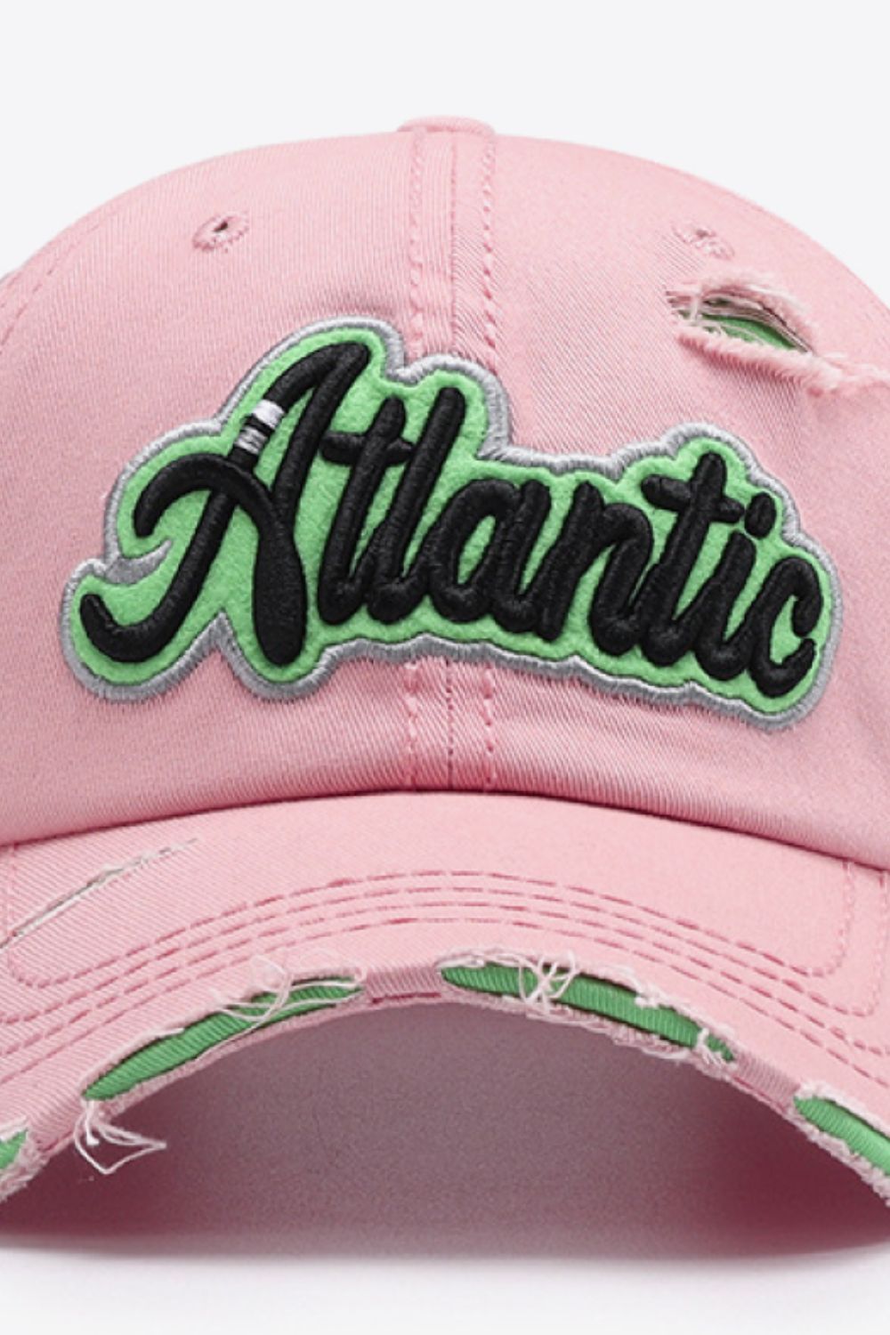 Baseball Cap - Distressed Denim Cap ATLANTIC