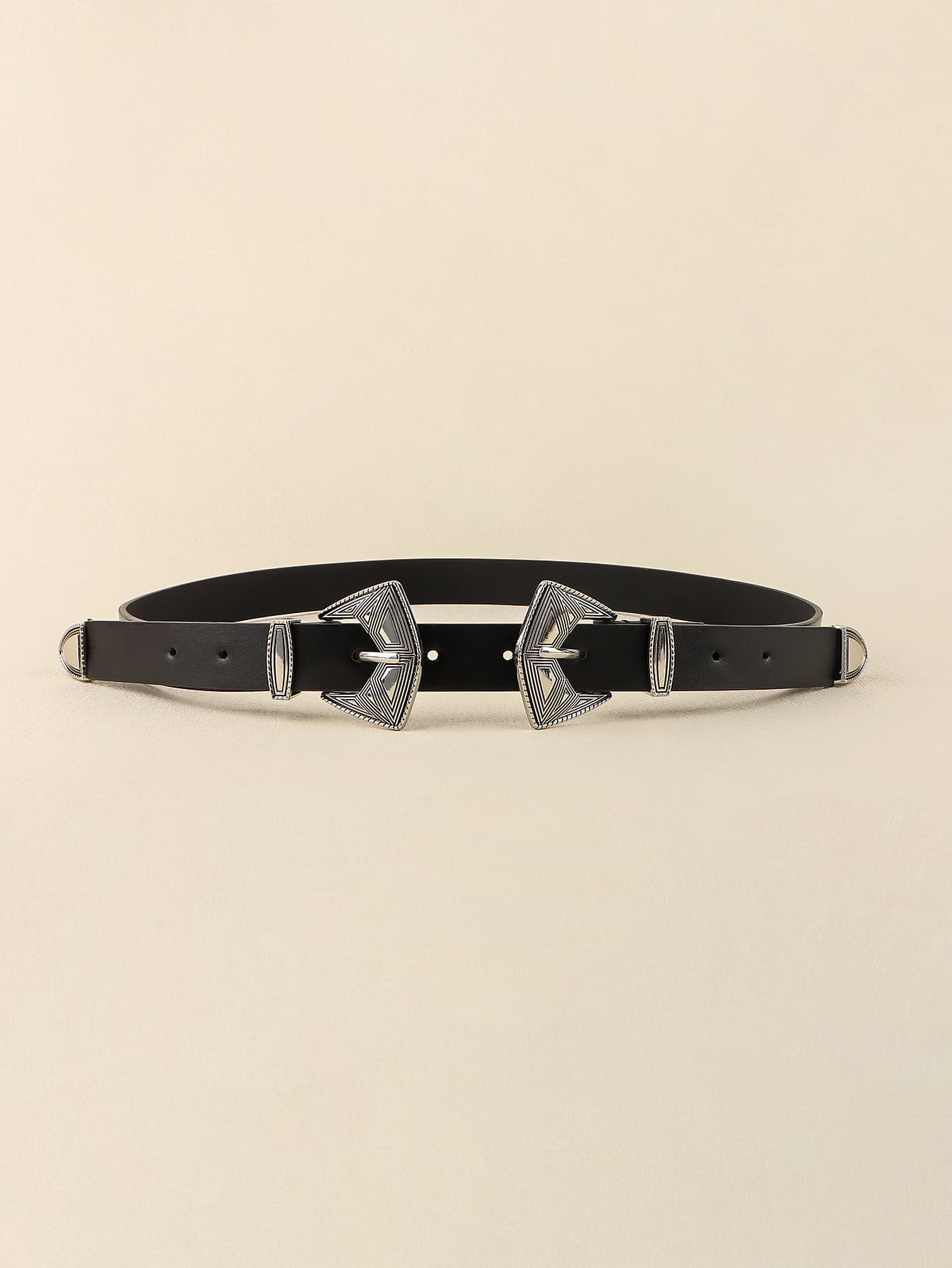 Belt - Double Buckle Leather