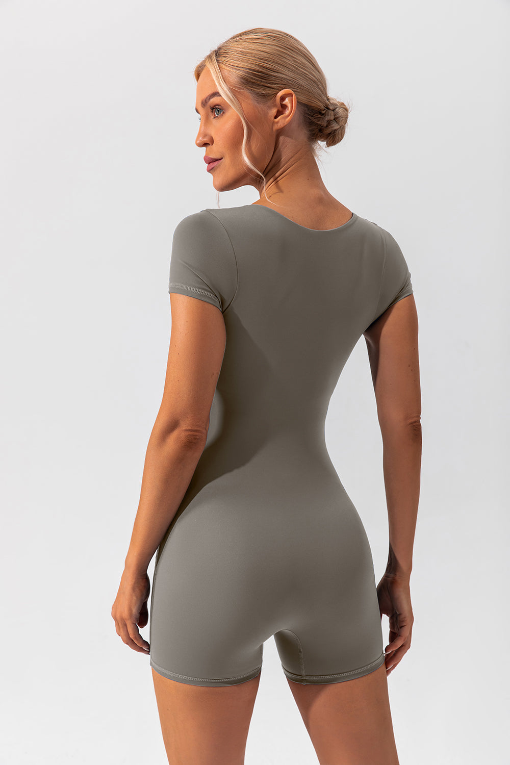 Romper - Square Neck Cap Sleeve Active